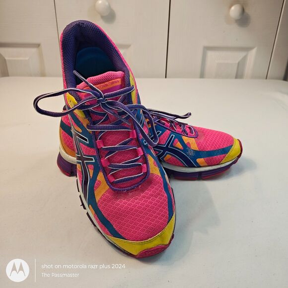 Women's Asics Gel Extreme 33 Pink/Purple Running Shoes Sneakers US Size 8.5 - Picture 2 of 6